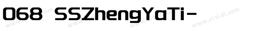 068 SSZhengYaTi字体转换